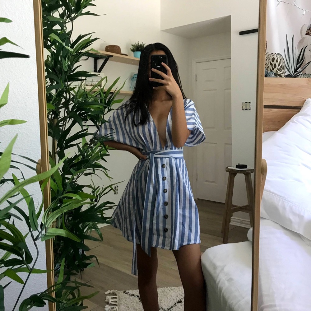Stripped summer dress